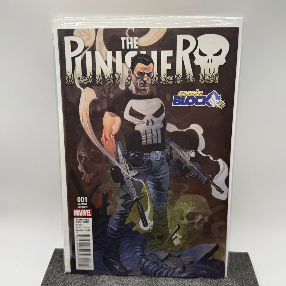 Marvel The Punisher 001 Variant Edition Comic Block Exclusive 2016 Frank Castle